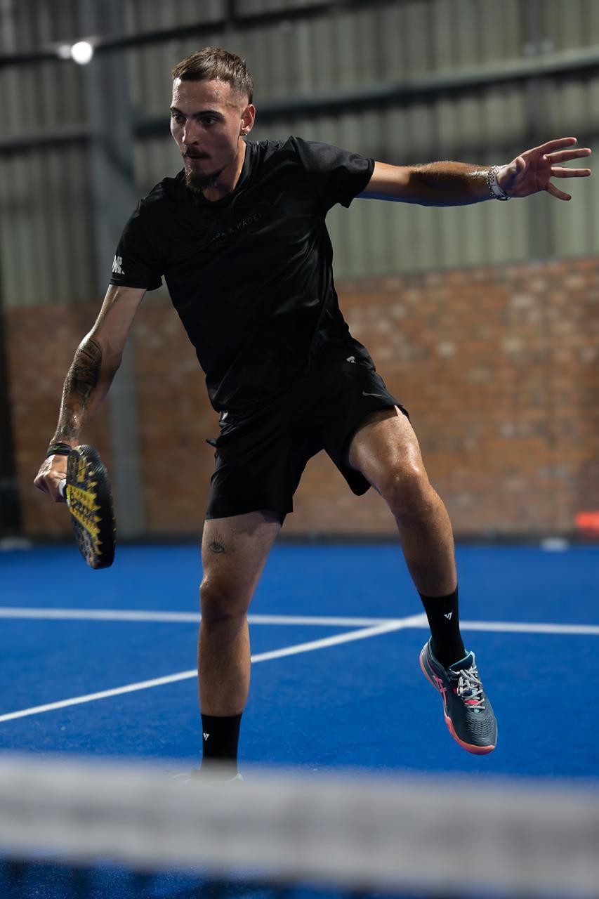 Portrait of Diego De Abreu at the padel club